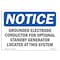 Signmission OSHA Notice, 5" Height, Grounded Electrode Conductor For Optional Sign, 7" X 5", Landscape OS-NS-D-57-L-13172 - alternate 1